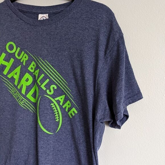 (Delta) Blue Seattle Our Balls Are Hard Graphic T - Picture 2 of 8